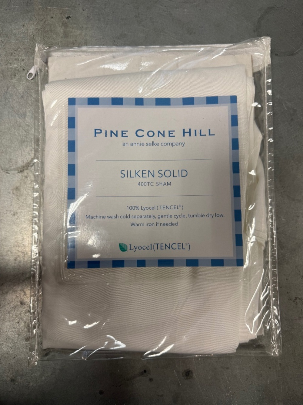 Pine Cone Hill Silken Solid 400TC Single Pillowcase